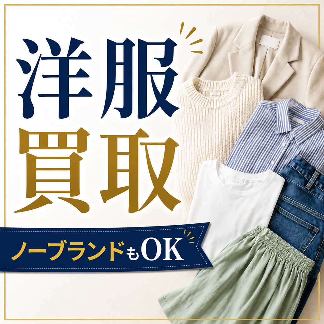 洋服買取 ノーブランドもOK
